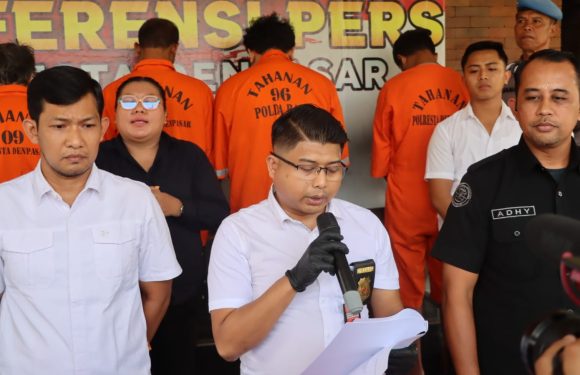 Sat Resnarkoba Polresta Denpasar Amankan 7 Pengedar, Sita Ratusan Gram Sabu dan Ekstasi.