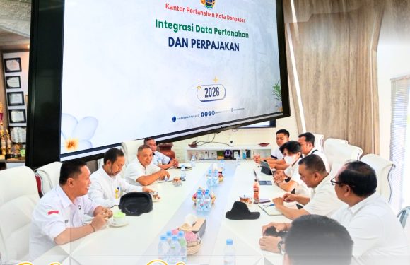 Kantor Pertanahan Kota Denpasar Menerima Kunjungan Kantor Pertanahan Kabupaten Tabanan Dalam Rangka Studi Implementasi integrasi data Pertanahan dan Perpajakan Melalui Sistem Penghubung Layanan Pemerintah (SPLP),