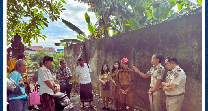 Kantor Pertanahan Kota Denpasar menghadiri Peninjauan/Pengecekan lokasi tanah permohonan sertipikat tanah yang beralamat di Jalan Waribang, Gang Yoki, Kedaton, Desa Kesiman Petilan,.