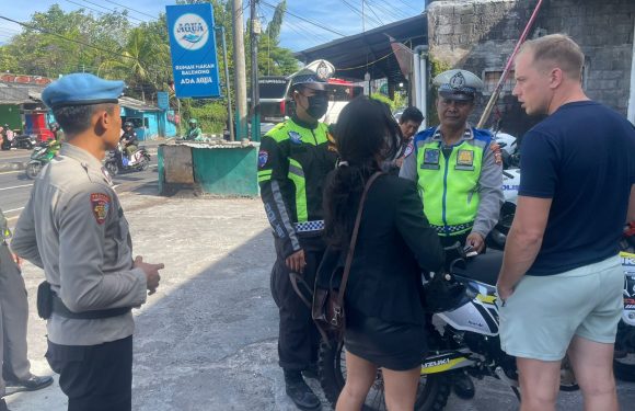 Operasi Keselamatan Agung 2026 Digelar di Simpang TL Permata Hijau Denpasar, Puluhan Pelanggar Ditindak.