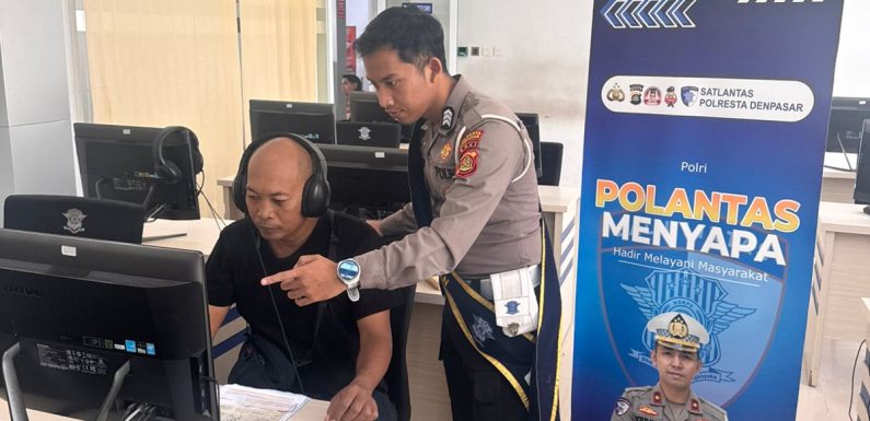 Polantas Menyapa, Pelayanan Humanis Satlantas Polresta Denpasar Hadir Lebih Dekat untuk Masyarakat.