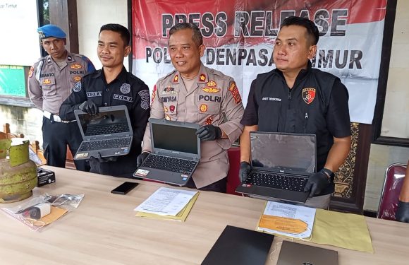 Bobol Dua SD di Kesiman, Pelaku Pencurian Dibekuk Unit Reskrim Polsek Denpasar Timur.