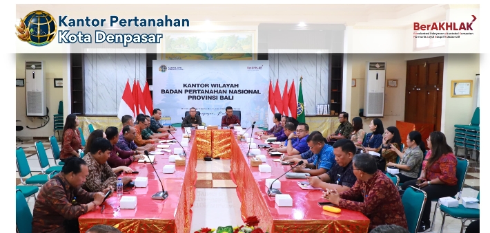 Penanganan Sengketa Kantor Pertanahan Kota Denpasar menghadiri Rapat Koordinasi Penyusunan Rencana Pelaksanaan Kegiatan Penyidik Pegawai Negeri Sipil Penataan Ruang (PPNS PR) Tahun 2026 Bertempat di Kanwil BPN Bali.