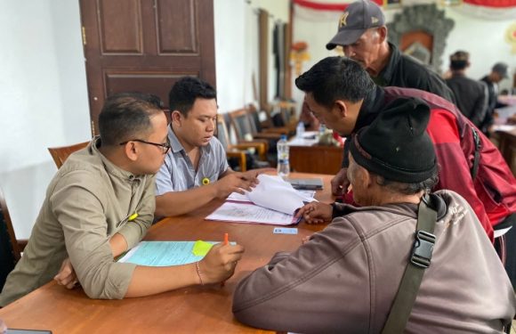 Kantor Pertanahan Kabupaten Bangli melaksanakan Sidang Panitia Ajudikasi Pendaftaran Tanah Sistematis Lengkap (PTSL) Tahun 2026 yang bertempat di Kantor Desa Songan.