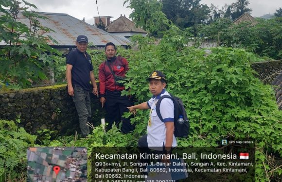 Dalam rangka pelaksanaan Pendaftaran Tanah Sistematis Lengkap (PTSL) Tahun 2026, Panitia Ajudikasi Melaksanakan Kegiatan Pemeriksaan Lapang yang Berlokasi di Desa Songan, Kecamatan Kintamani.