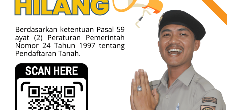 Pengumuman Sertipikat Hilang Atas Nama I Made Sakap Kesarya Dengan SHM No.485 Desa Buahan Kaja