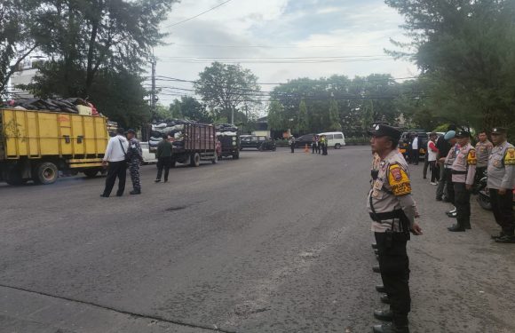 Aktivitas Pembuangan Sampah di TPA Suwung Kembali Dibuka, Polsek Denpasar Selatan Laksanakan Pemantauan dan Pengamanan.