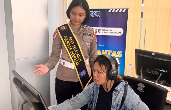 Pelayanan Satpas SIM Polresta Denpasar Berjalan Optimal, Pemohon Dilayani dengan Humanis dan Profesional