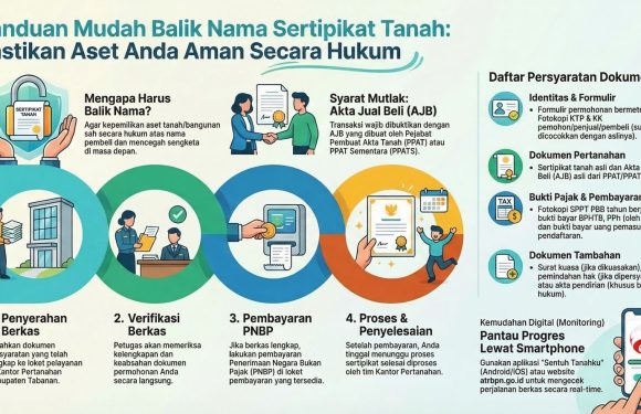 Kantor Pertanahan Tabanan Imbau Masyarakat Segera Urus Balik Nama Sertipikat Tanah Hasil Jual Beli.