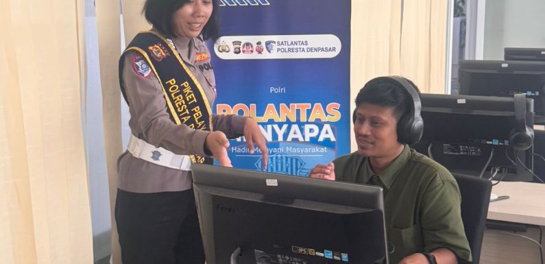 Pelayanan Humanis Satpas SIM Polresta Denpasar, Pemohon Nyaman Ikuti Ujian Teori