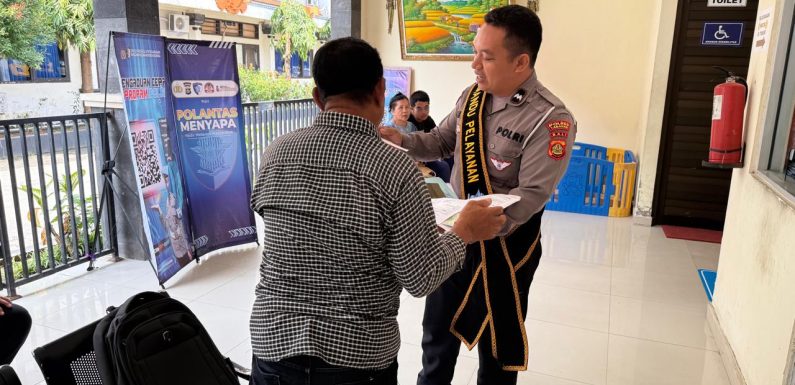 Melalui Polantas Menyapa, Pelayanan BPKB Polres Tabanan Berikan Layanan Humanis dan Transparan Kepada Masyarakat.