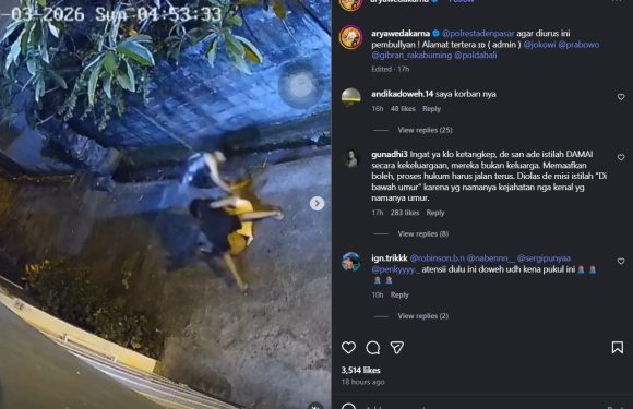 Viral di Medsos Video Kasus Penganiayaan Remaja di Denpasar Utara, Polisi Amankan Pelaku.