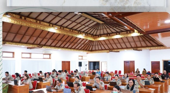 Jajaran Kantor Pertanahan Kota Denpasar mengikuti kegiatan Penilaian Kompetensi Dalam rangka Transformasi Pelayanan di Lingkungan Kementerian ATR/BPN.