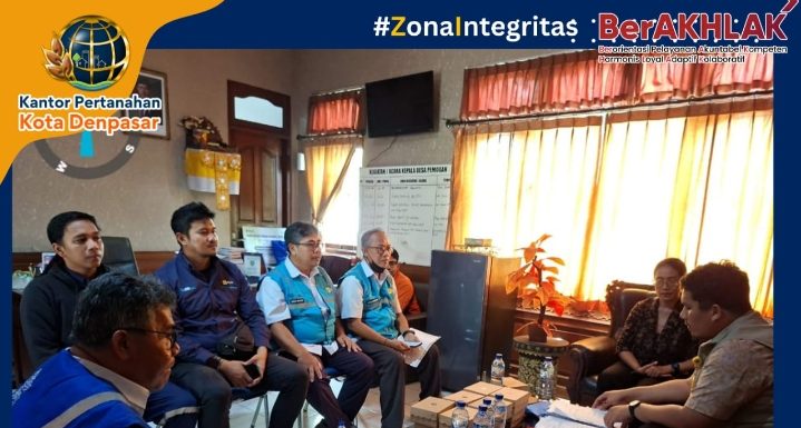 Kantor Pertanahan Kota Denpasar melakukan pemeriksaan lapangan Sekaligus menghadiri Sidang Panitia Pemeriksaan Tanah A (Panitia A.II).