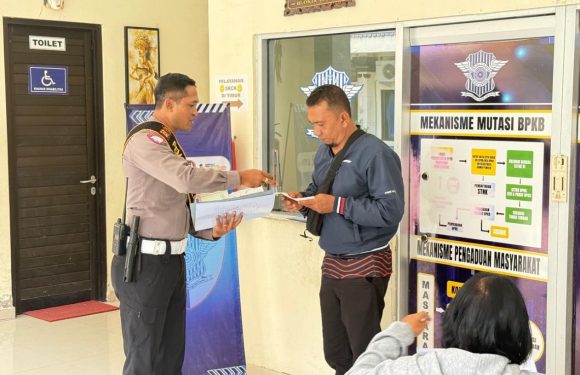 Melalui Polantas Menyapa, Pelayanan BPKB Polres Tabanan Berikan Layanan Ramah, Cepat dan Transparan.