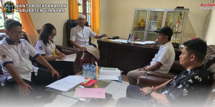 Kantor Pertanahan Kabupaten Gianyar Melaksanakan Sidang Panitia A Pemeriksaan Tanah di Desa Kelusa.