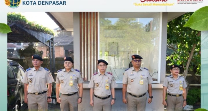 Perkuat Disiplin Pegawai, Kantor Pertanahan Kota Denpasar Gelar Apel Pagi.