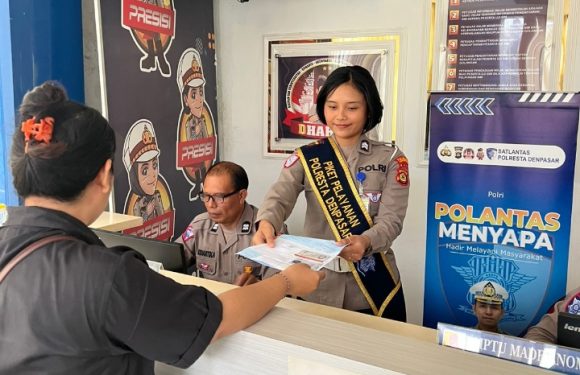 Polantas Menyapa, Pelayanan Humanis Satlantas Polresta Denpasar Permudah Masyarakat