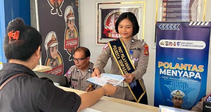 Polantas Menyapa, Pelayanan Humanis Satlantas Polresta Denpasar Permudah Masyarakat