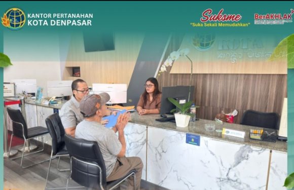 Kantor Pertanahan Kota Denpasar kembali hadir melalui kegiatan rutin Pelayanan Pertanahan Akhir Pekan (PELATARAN).