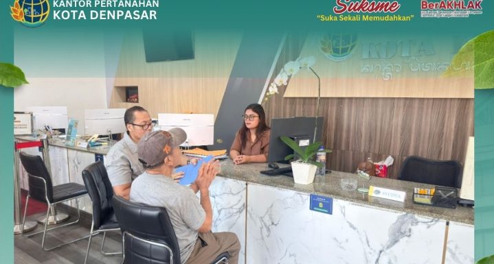 Kantor Pertanahan Kota Denpasar kembali hadir melalui kegiatan rutin Pelayanan Pertanahan Akhir Pekan (PELATARAN).