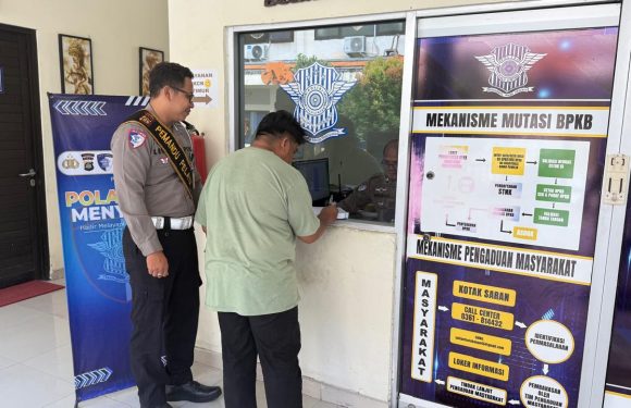 Pelayanan BPKB Polres Tabanan , Petugas Berikan Layanan Humanis Cepat, dan Transparan.