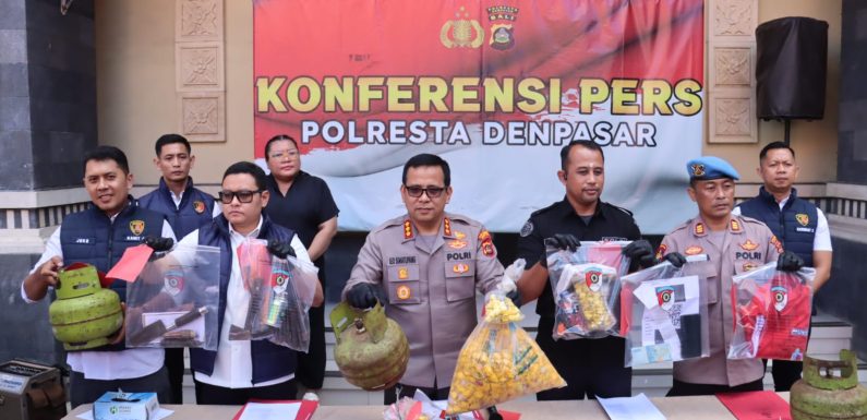Polresta Denpasar Ungkap Pengoplosan LPG dan Solar Subsidi, Delapan Pelaku Diamankan.