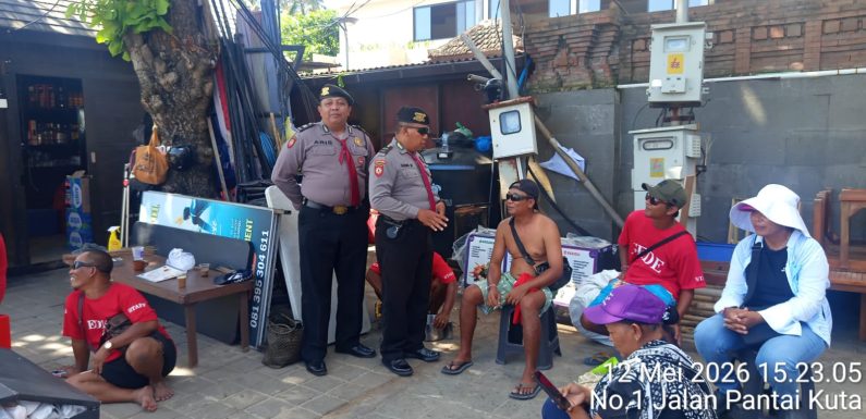 Sat Pamobvit Polresta Denpasar Intensifkan Patroli Dialogis di Kawasan Mall dan Pantai Legian