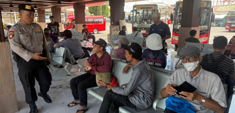 Polsek Denpasar Utara Intensifkan KRYD di Terminal Ubung, Antisipasi Premanisme dan Gangguan Kamtibmas