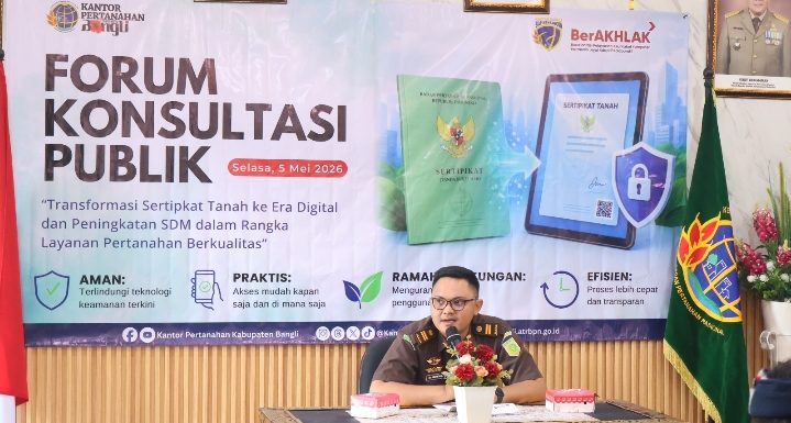 Dalam rangka Memperkuat Pembangunan Zona Integritas Menuju Wilayah Bebas dari Korupsi (WBK), Kantor Pertanahan Kabupaten Bangli Melaksanakan Kegiatan Sosialisasi Anti Korupsi.