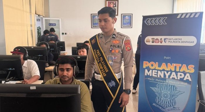 Melalui Polantas Menyapa,  Pelayanan SIM di Satpas Polresta Denpasar Makin Ramah dan Modern