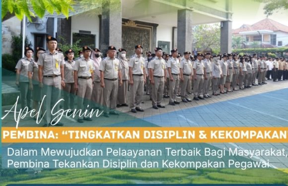 Kantor Pertanahan Kota Denpasar Laksanakan Apel Pagi Tekankan Disiplin dan Tingkatkan Kualitas Pelayanan.