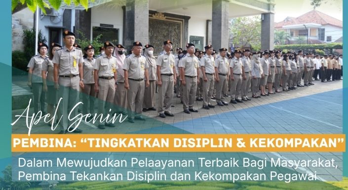 Kantor Pertanahan Kota Denpasar Laksanakan Apel Pagi Tekankan Disiplin dan Tingkatkan Kualitas Pelayanan.