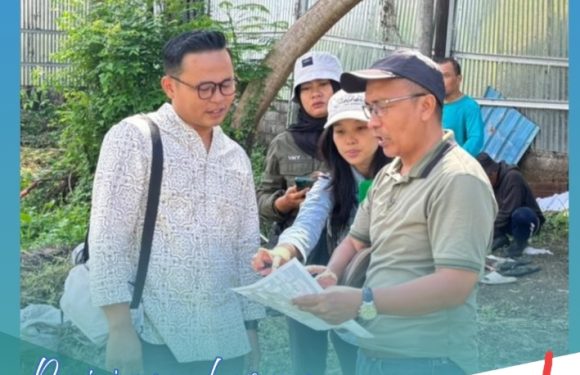 Kasi Sengketa Kantah Kota Denpasar Melaksanakan Peninjauan Lapangan Terkait Tanah Terlantar.