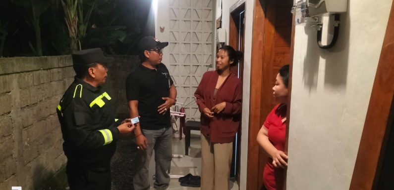Tibduktang Desa Peguyangan Kaja, Puluhan Penduduk Non Permanen Terdata dalam Upaya Jaga Kamtibmas dan Tertib Administrasi.