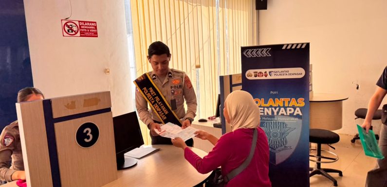 Satpas SIM Polresta Denpasar Hadirkan Pendampingan Humanis, Bantu Pemohon Lengkapi Proses Pendataan Identitas
