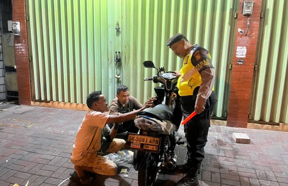 Patroli Blue Light Polsek Denpasar Barat Ciptakan Rasa Aman, Antisipasi Kejahatan Jalanan di Malam Hari