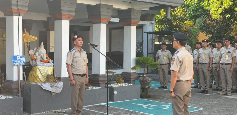 Perkuat Zona Integritas dan Disiplin Kerja, Kantor Pertanahan Kabupaten Klungkung Gelar Apel Pagi.