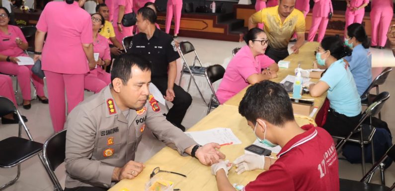Polresta Denpasar Gelar Donor Darah Sambut Hari Bhayangkara ke-80, Wujud Nyata Kepedulian Kemanusiaan