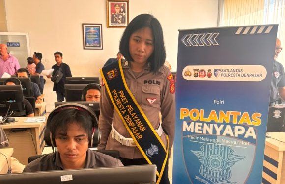 Pelayanan Humanis Satpas SIM Polresta Denpasar, Petugas Aktif Dampingi Pemohon Selama Proses Penerbitan SIM