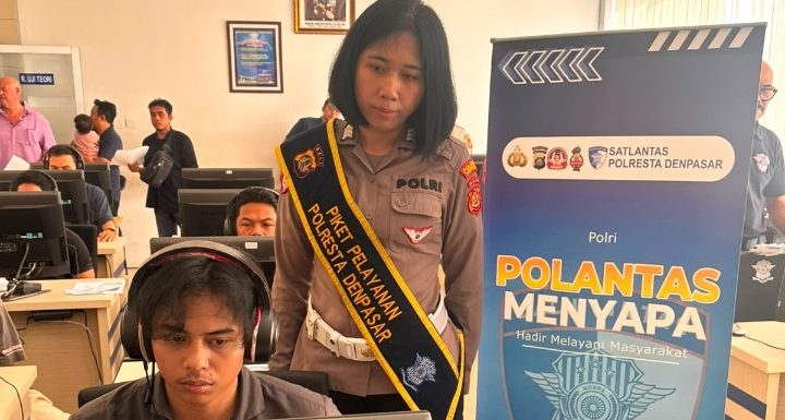 Pelayanan Humanis Satpas SIM Polresta Denpasar, Petugas Aktif Dampingi Pemohon Selama Proses Penerbitan SIM