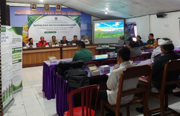 Tingkatkan Kesadaran Masyarakat, Kantor Pertanahan Bangli dan KPH Bali Timur Gelar Sosialisasi Kawasan Hutan