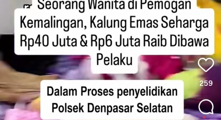 Respon Cepat Polsek Denpasar Selatan Lakukan Olah TKP Dugaan Pencurian Perhiasan di Kawasan Pemogan