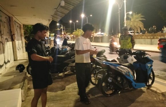 Blue Light Patrol Polsek Kuta Intensifkan Patroli Malam, Cegah Balap Liar dan Kejahatan Jalanan