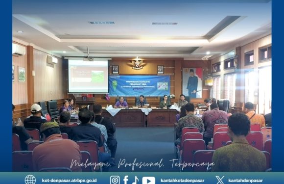 Kantor Pertanahan Kota Denpasar Melaksanakan Pelatihan Terkait Pemahaman Pertanahan bertempat di Desa Pemecutan Kaja.