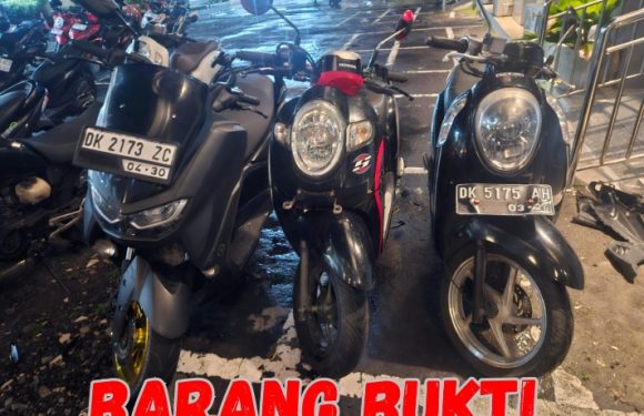 Sudah Beraksi di Tiga TKP, Pelaku Curanmor Diamankan Unit Jatanras Polresta Denpasar