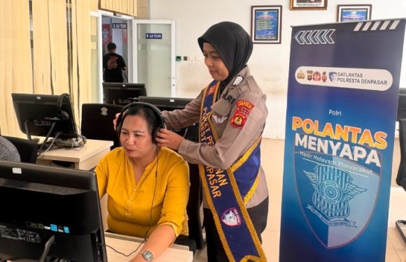 Polantas Menyapa, Wujud Pelayanan Humanis Satlantas Polresta Denpasar kepada Masyarakat