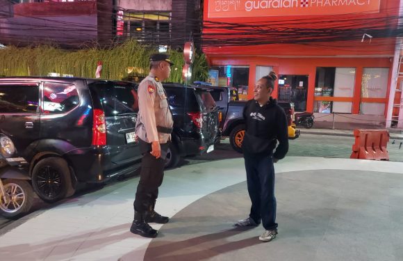 Patroli Malam Polsek Kuta Jaga Keamanan Wilayah