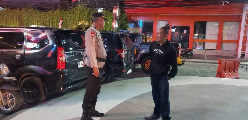 Patroli Malam Polsek Kuta Jaga Keamanan Wilayah