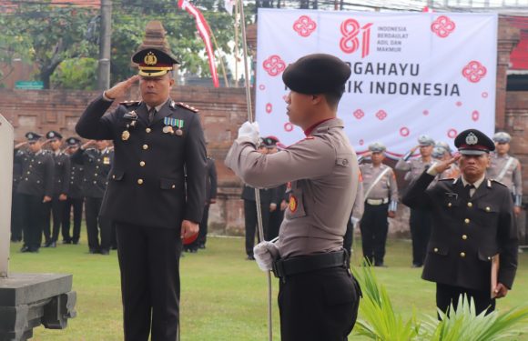 Polresta Denpasar Gelar Upacara HUT ke-81 Kemerdekaan RI, Tanamkan Semangat Nasionalisme dan Pengabdian